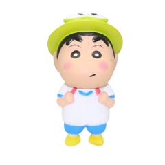 Hàng Rỗng Nhẹ - Mô Hình Em Bé Trai mũ ếch đi học dáng đứng - Cao : 18cm - Nặng 300gram - No Box - (VAT : G873-84) K88-t2-s7