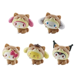 ( Giá 1 con - Bộ 5 con - Đặt Số Lượng 5 ) - Mô hình Kuromi Bộ 5 nhân vật cosplay - Cao 3-3.5cm - nặng 300gram - Figure Kuromi - No box - (VAT G873-79)- G-2