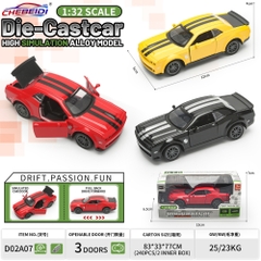 Mô Hình Xe oto MUSTANG Vạch Đen 3 Màu , tỉ lệ 1:36 - Dài 12cm - rộng 5cm - cao 4cm - SKU : oto-YM987531 ( VAT 003-01-20 )