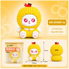 Mô Hình Các Con Vật Cosplay Trái Cây Sầu Riêng size nhỡ KT 15.8*15.5*21 cm  - SKU : MH-BY0007-2 - ( VAT : MH004 )