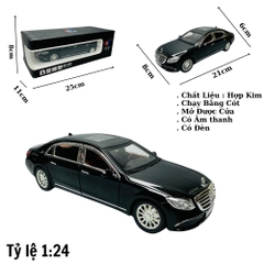 Mô Hình Xe mẹc E300 đen 1:24 Hợp kim có thể mở cửa - bánh sau chạy cót - Có tiếng - đèn pha sáng - Dài 21cm - rộng 8cm - cao 6cm - nặng ~ 1000gram - FULL BOX : box màu SKU : oto148 - (VAT: 003-01-180) - K70-T5-S2