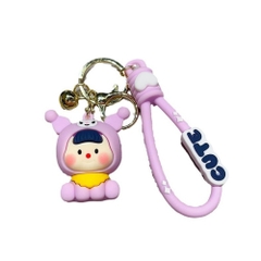 Móc khóa chó hồng - dây dài 11cm mô hình cao 6cm - nặng : 50gram - SKU: moc196 - (Vat: MK001) -  K79-T5-S1