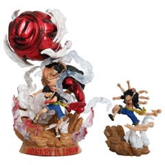 Mô Hình OnePiece bộ 3 luffy gear 4 trạng thái chiến đấu - cao 21cm - nặng 800gram - Figure One Piece - nobox - (VAT 002-01-100) - E-13