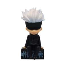 Mô Hình Gojo Satoru bịt mắt dáng ngồi - Cao 11cm - nặng 100Gram - Hộp Màu : bọc túi OPP - Figure anime Jujutsu Kaisen