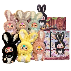Hàng Xưởng Sản Xuất - Baby three Lily Rabbit Town Plush Thỏ Thị Trấn blind box ngẫu nhiên - cao 20cm - Nặng 500gram - Túi Mù - Hộp Màu