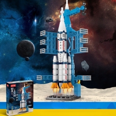 Đồ Chơi Lắp Ghép Tàu Vũ Trụ Space Rocket - 130 chi tiết - Full Box - SKU : LG-39-06 - K54-T4-S8