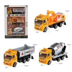 Mô Hình 3 Oto Xây Dựng hợp kim , tỉ lệ 1:64 - Dài 12cm - rộng 3.5cm - cao 5cm- SKU : oto-CF17-C4 - ( Vat : 003-03-50 ) - K55-T4-S4