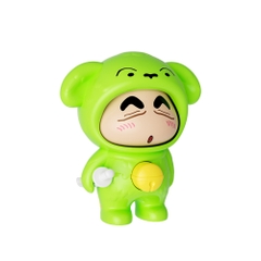 Móc Khoá mô hình shin đầu gấu màu xanh lì - cao : 9cm - figure shin - Hộp Màu sh29