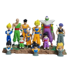 Mô Hình dragonball bộ 9 nhân vật dáng đứng No Base - cao ~ 29cm - nặng 1500gram - Figure dragon ball - Hộp Màu - K7-T3-S11