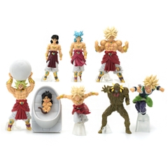 Mô hình DragonBall Bộ 8 nhân vật Broly cao 11cm - Nặng : 300gram - Dragon Ball - No Box N3-K50-T1-S1
