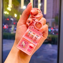 Móc Khóa Máy Quay Thưởng Pingo hello kitty . Dài 11cm , Rộng 3.5cm - Nặng 50gram - SKU : moc283d