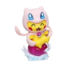 Hàng Cao Cấp -  Mô Hình Pokemon pikachu cosplay mew bản cao cấp - Cao : 12cm - Nặng : 300gram - Figure pokemon - Full Box -