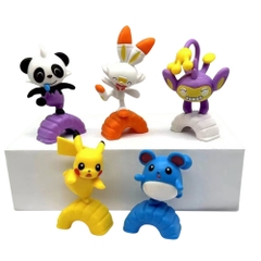 ( Giá 1 con - Bộ 5 con - Đặt Số Lượng 5 ) - Mô Hình POKEMON Bộ 5 Pokemon có đế - Cao 7-8cm - Nặng 300gram - Pokemon - No K13-T1-S6Box - Bọc Túi OPP - (VAT G873-79)