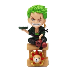 Mô Hình OnePiece Zoro Chibi Dáng ngồi - Cao 15cm - nặng 130gram - Phụ kiện : đế -  Figure OnePiece -  No box - N1-K53-T1-S1