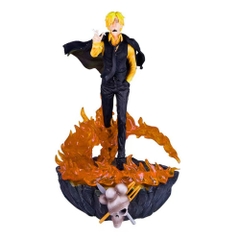 Mô Hình OnePiece Sanji áo choàng siêu ngầu Cao : 37.5cm nặng 2400g - One Piece - Full Box - Hộp Màu - K22-T4-S9