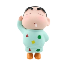 Mô Hình Shin áo xanh đứng chào - Cao : 14cm - Nặng 200gram - No Box - K33-T3-S4