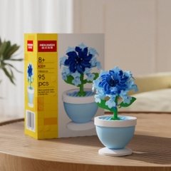 Combo 2 Bộ Lắp Ghép Chậu Hoa Dâm Bụt - 95 hạt - Full Box - Sku : LG-K339  - (VAT 001-C2-11) - K97-T2-S5