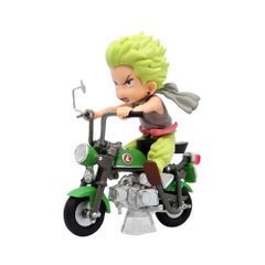 Mô Hình One piece Zoro lái xe máy cao 12cm nặng 300g , Figure Onepiece - Hộp Màu -  N1-K8-T3-S3