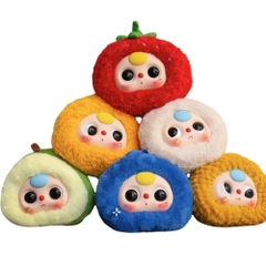 Hàng Chính Hãng - Blinbox babythree trái cây blind box set 6 ngẫu nhiên - cao ~ 13cm - Nặng 500gram - Túi Mù - Hộp Màu