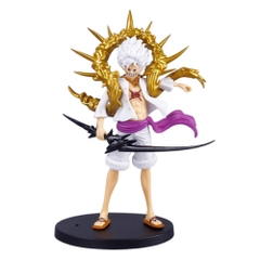 Mô hình Luffy Gear 5 áo trắng vòng vàng dáng đứng chiến đấu - Cao 20cm - nặng 150gram - Figure One Piece - C - 7