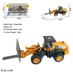 Mô Hình Xe Công Trình Máy Nâng , tỉ lệ 1:50, chất liệu hợp kim và nhựa - Dài 20cm - rộng 7cm - cao 8cm - SKU : oto-ST99-C4A - ( VAT : 003-02-50 ) K88-t1-s10