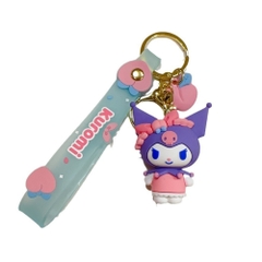 Móc khóa trang trí -  kuromi tím - Dây móc dài : 11cm - Mô Hình Cao : 4.5cm - Nặng : 50gram - No Box - SKU : moc115 - ( Vat : 88223-7 )- K79-T1-S6