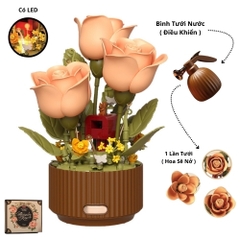 Đồ Chơi Lắp Ghép Chậu hoa cảm biến tự nở khi tưới  - Full Box - Sku : ht-EM0029 - ( VAT : mh011 ) K103-T3-S2