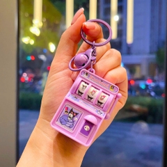 Móc Khóa Máy Quay Thưởng Pingo Kuromi . Dài 11cm , Rộng 3.5cm - Nặng 50gram - SKU : moc283c