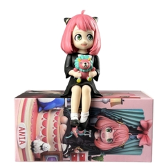 MÔ HÌNH ANYA FORGER - SPY X FAMILY - TANTEI-GOKKO Dáng Ngồi - Cao : 11cm - Nặng : 140gram - Có Hộp Màu -(VAT : G873-84)