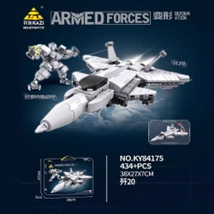 Đồ Chơi Lắp Ghép Lego ( 2 in 1 ) Máy Bay Chiến Đấu và robot - 434 hạt - Full Box - Sku : LG-84175 ( VAT 001-22-50 ) - K128-T4-S14