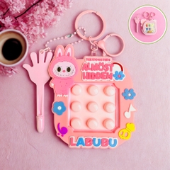Móc Khóa bấm nút bàn tay màu hồng labubu - Cao : 9.5cm , Rộng 8cm - Nặng 50gram - SKU : moc285e K75-T8-S6