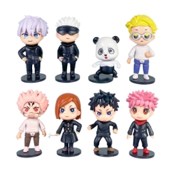 Combo 8 - Mô Hình Jujutsu Kaisen bộ 8 chú thuật hồi chiến - Cao 9cm - nặng 200gram - bọc túi OPP - Figure anime Jujutsu Kaisen - SKU : j16 (VAT  002-b05-100)- K59-T4-S4