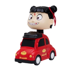 mô hình natra đi xe đỏ - cao : 12.5cm dài 9.5cm - Nặng : 300gram - figure natra - No box - (VAT E523-59) - K78-T6-S10