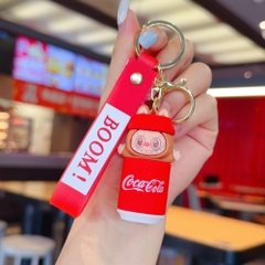 Móc Khóa labubu nâu nhạt cocacola siêu dễ thương . Dây móc dài : 10cm - Mô Hình Cao : 6cm- Nặng 50gram K77-T7-S3