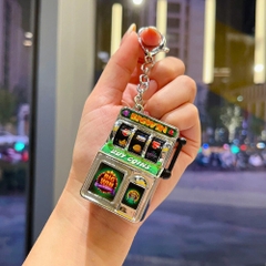 Móc Khóa Máy Quay Thưởng bạc big win . Dài 11cm , Rộng 3.5cm - Nặng 50gram - SKU : moc284b