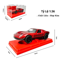 Mô Hình Xe đua đỏ đậm tỉ lệ 1:36 Hợp kim có thể mở cửa - Dài 12cm - rộng 5cm - cao 3cm - nặng : 300gram - FULL BOX : box màu SKU : oto474bb - K55-T3-S7