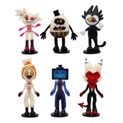 ( Giá 1 con - Bộ 6 con - Đặt Số Lượng 6 ) - Mô hình Hazbin Hotel bộ 6 nhân vật Vaggie Angel Dust Alastor Charlie Morningstar Cao 10-11.5cm - Nặng : 200gram - Figure Hazbin Hotel - No Box - (( VAT : G873-77 ) - K13-T1-S2