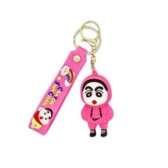 Móc khóa Em Bé Trai áo hồng - Dây móc dài : 10cm - Mô Hình Cao : 6cm - Nặng : 50gram - No Box - SKU: moc156 - (Vat: 88223-7) - K79-T5-S11