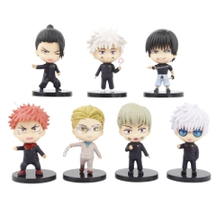 ( Giá 1 con - Bộ 7 con - Đặt Số Lượng 7 ) - Mô Hình đồ chơi - JUJUTSU KAISEN bộ 7 nhân vật chú thuật hồi chiến Cao 10cm Nặng 400gram - Hộp Màu - (VAT G873-79)- K14-T2-S6