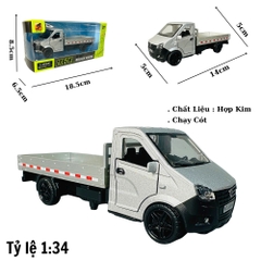 Mô Hình xe tải chở hàng tỉ lệ 1:34 Hợp kim có thể mở cửa - bánh sau chạy cót - Dài 14cm - rộng 5cm - cao 5cm - nặng : 500gram - FULL BOX : box màu SKU : oto426 - K70-T3-S1