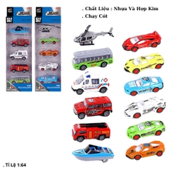 Mô Hình 1 vỉ 6 Xe Tổng Hợp - Cao 32cm - Ngang 10cm - Vỉ Nhựa SKU : oto-QZ619-D - ( Vat : 003-03-50 )