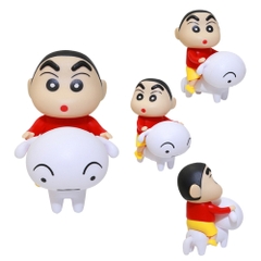 Mô Hình shin cưỡi chó - Cao 8.5cm - nặng : 50gram - SKU : sh850e - (VAT G873-79) -T4