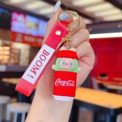 Móc Khóa labubu xanh lá cocacola siêu dễ thương . Dây móc dài : 10cm - Mô Hình Cao : 6cm- Nặng 50gram K77-T7-S1