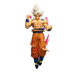 Mô Hình Dragon Ball  songoku vô cực tóc trắng cởi trần dang tay - Cao 24cm - Nặng 300gram - Figure DragonBall - No box - K5-T1-S11