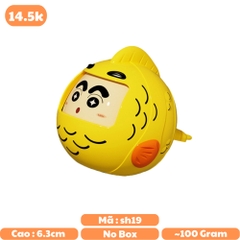 Móc Khoá mô hình shin đổi mặt cosplay cá vàng - cao : 6.3cm - rộng : 6.1cm - figure shin - No Box n3-k13-t2-s3