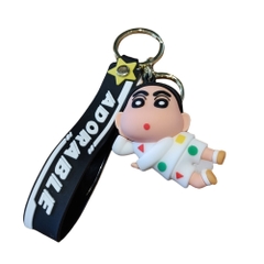 Móc khóa móc shin nằm áo trắng- Dây móc dài : 10cm - Mô Hình Cao : 6cm - Nặng : 50gram - No Box - SKU: moc159 - (Vat: MK001) - K78-T4-S3