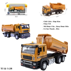 Mô Hình Xe Tải chở vật liệu , tỉ lệ 1:28 , chất liệu hợp kim - Dài 17cm - rộng 6cm - cao 7cm - SKU : oto-ST99-G1A - ( Vat : 003-02-100 ) - K83-T2-S2