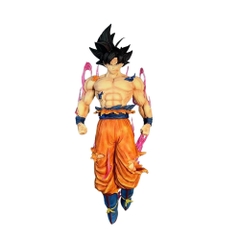 Mô Hình Dragon Ball Songoku vô cực tóc đen cởi trần dang tay - Cao 24cm - Nặng 300gram - Figure DragonBall - No box - N1-K44-T1-S2
