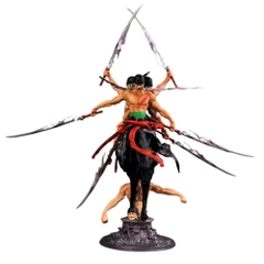 Mô Hình OnePiece Zoro 3 đầu 6 tay dáng đứng có base - Phụ kiện : bán thân thay thế - Cao 50cm Nặng 760gram - Figure OnePiece - Full Box - N1-K37-T4-S2