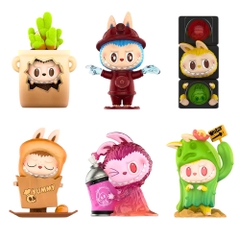 bộ 6 labubu Almost Hidden siêu dễ thương , blind box - Cao 8-9cm - Nặng 480gram - Bọc Túi - Hộp Màu - K32-T2-S4